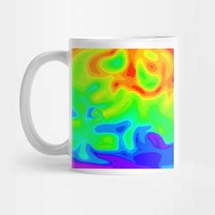 Rainbow heat map Mug